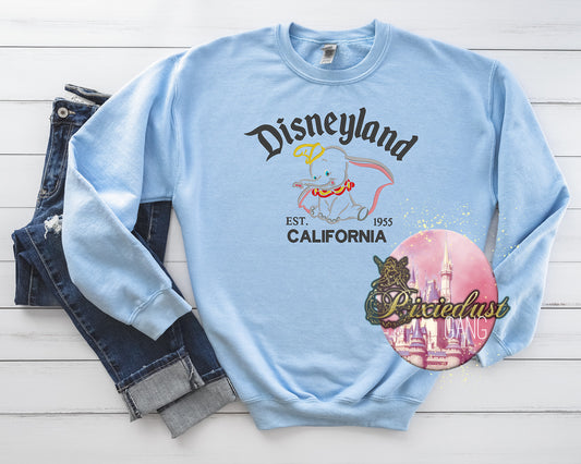 Dumbo Disneyland embroidered sweatshirt or tshirt