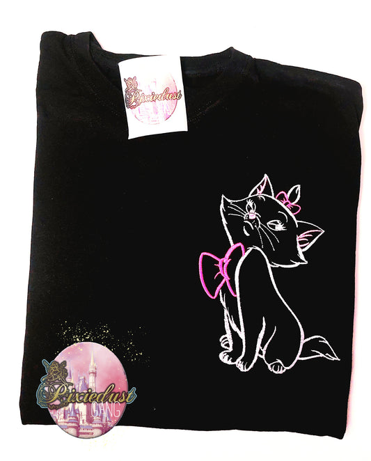 Aristocats Marie embroidered shirt