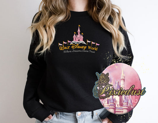 Pink Castle Walt disney world shirt