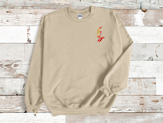 Iron man embroidered sweatshirt