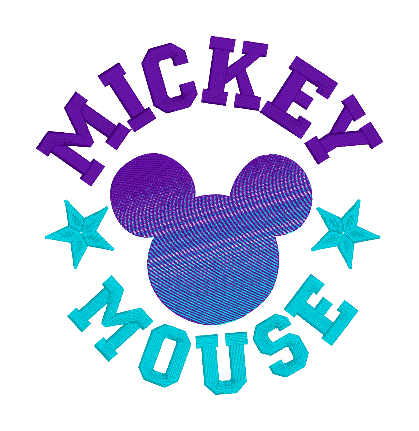 Pastel Mickey star ombre sweatshirt